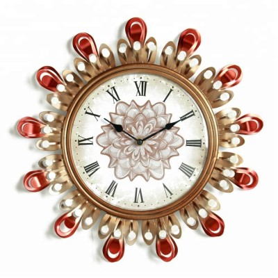 Decoration home decor vintage metal quartz wall clock