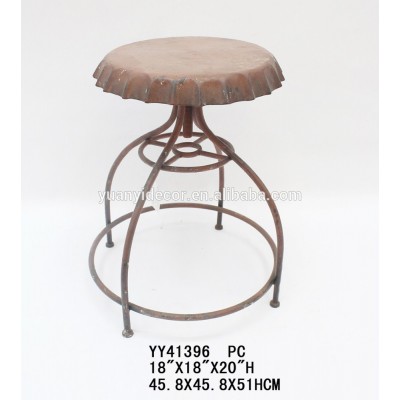 Metal Bar Chair Antique Finish