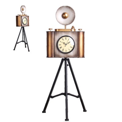 Chinese supplier stylish retro camera shape vintage clock for office decor