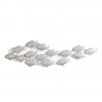 Hotselling summer metal wall crafts decor fish school wall decor, ocean design