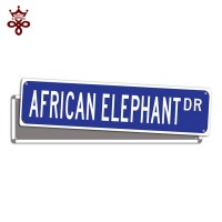 Wholesale Cheap African Elephant Dr Metal Street Plate ALPACA Novelty Tin Plaque American Black Bear Dr Metal street Sign